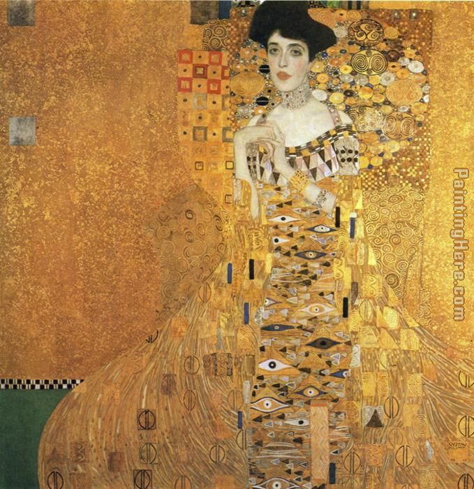 Portrait of Adele Bloch-Bauer I painting - Gustav Klimt Portrait of Adele Bloch-Bauer I art painting